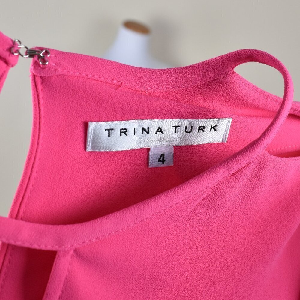 Trina Turk Floramaria Dress Pink - 4 - Picture 11 of 11